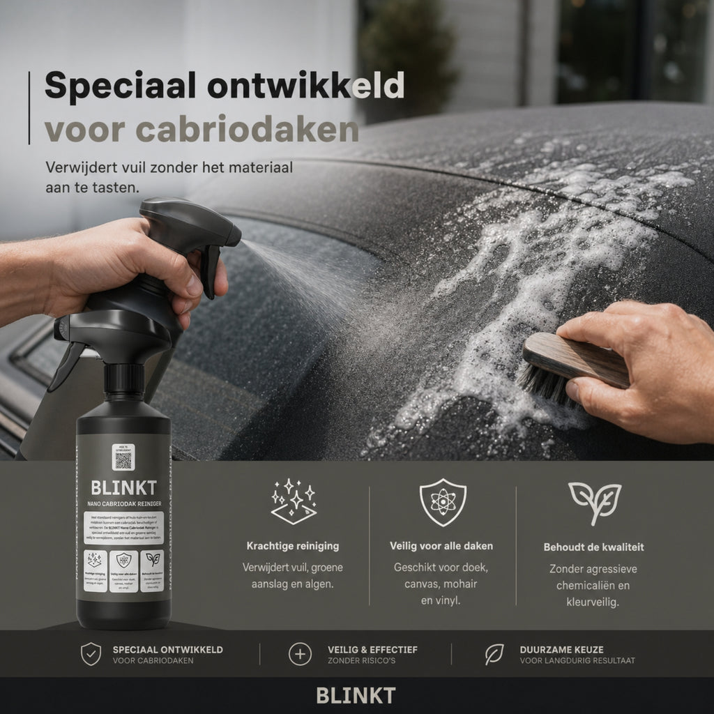 Cabriodak Reiniger met Nano Coating