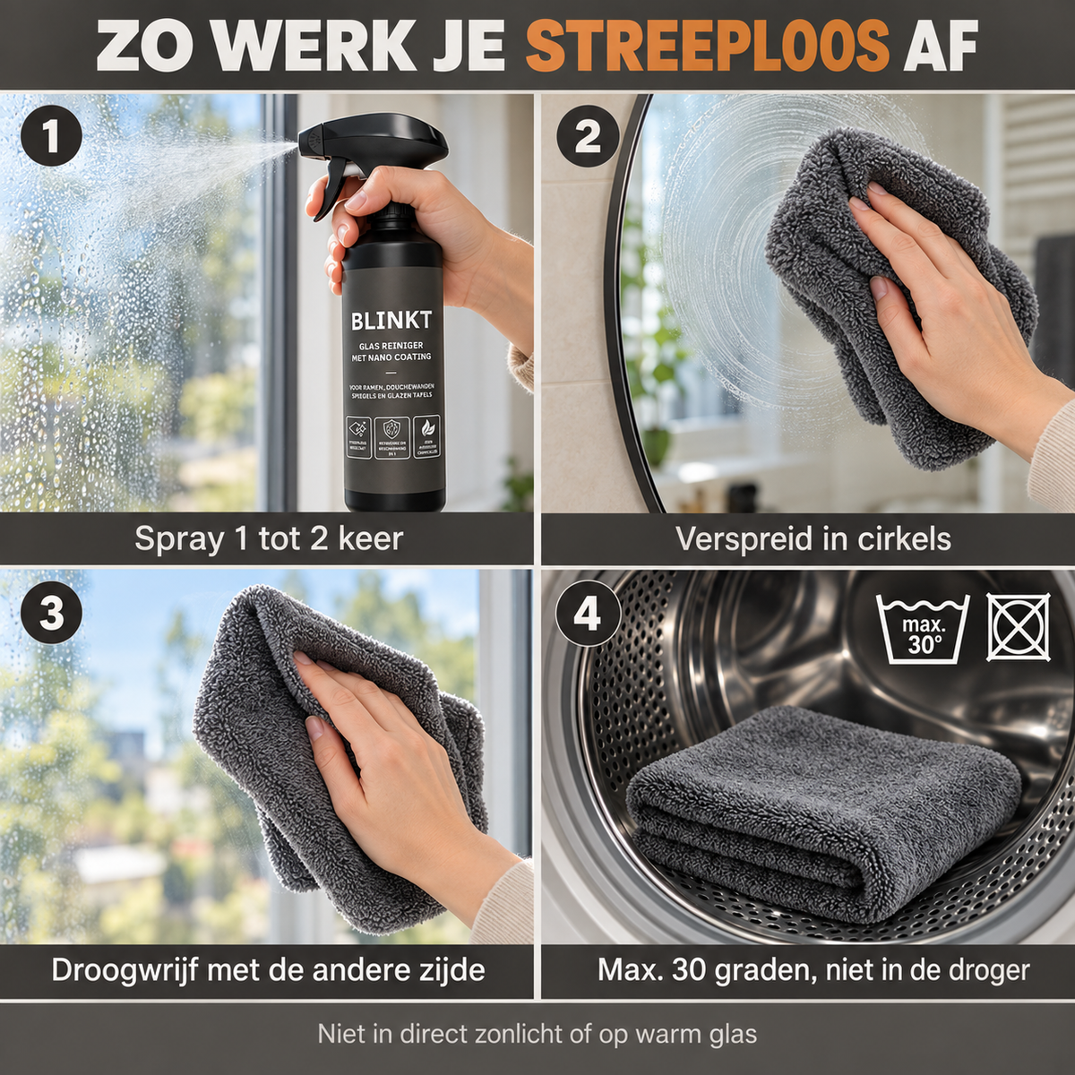 Nano Coating Glas Voordeelpakket met Droogdoek
