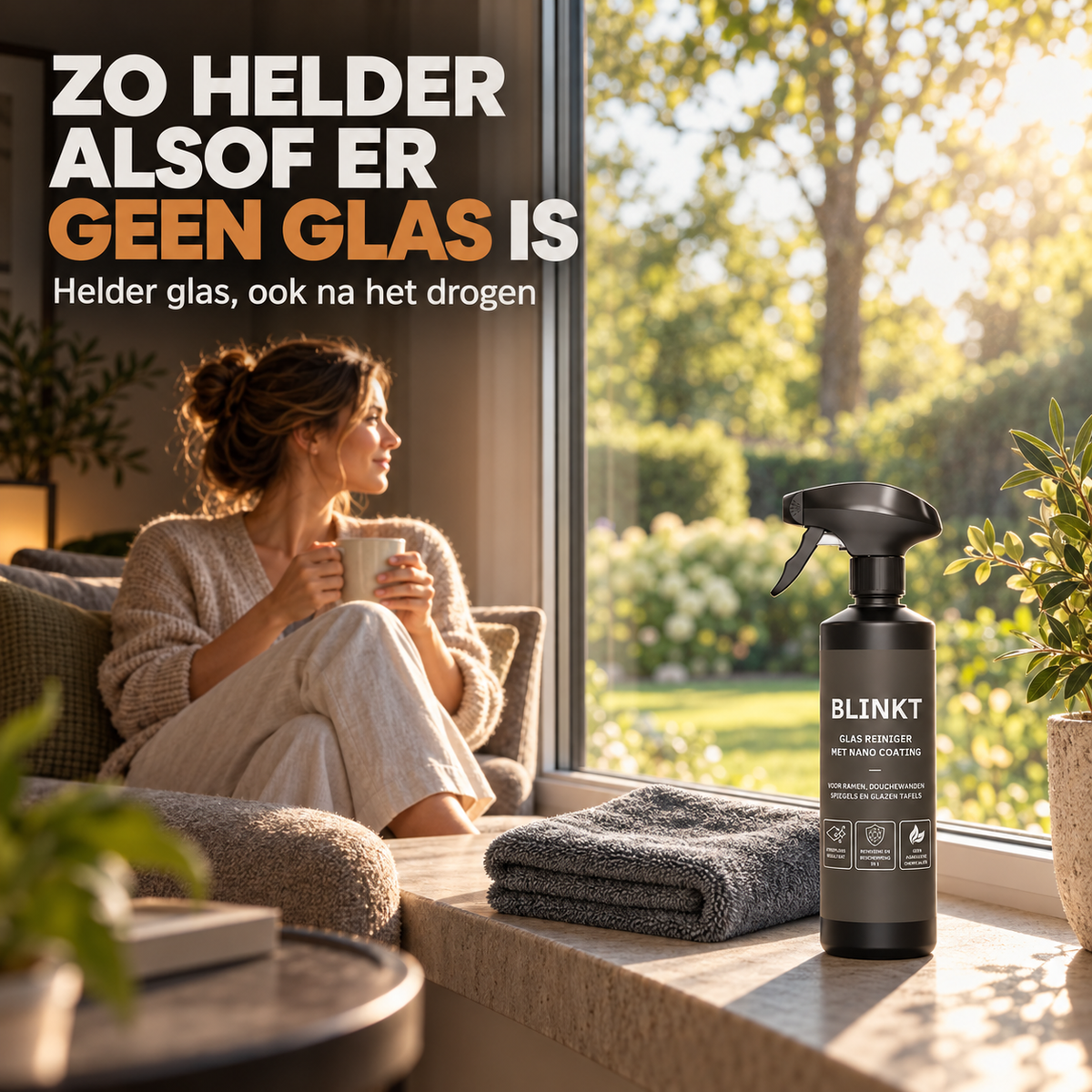 Nano Coating Glas Voordeelpakket met Droogdoek