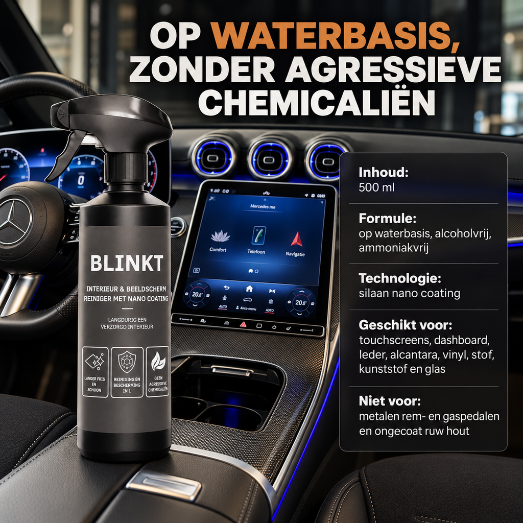 Interieurreiniger Auto met Nano Coating