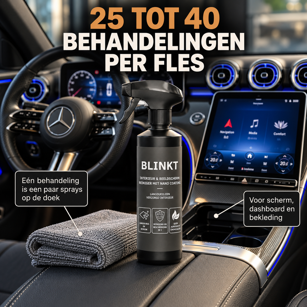 Interieurreiniger Auto met Nano Coating