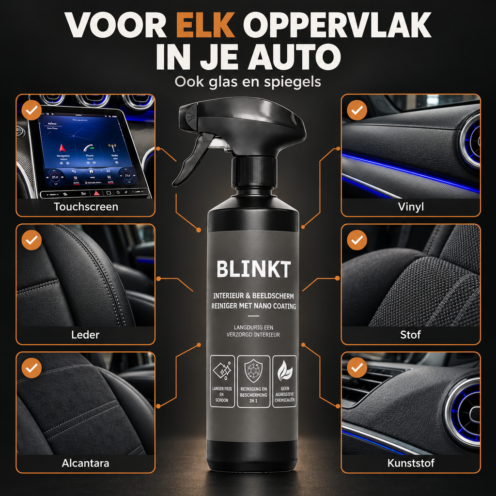 Interieurreiniger Auto met Nano Coating