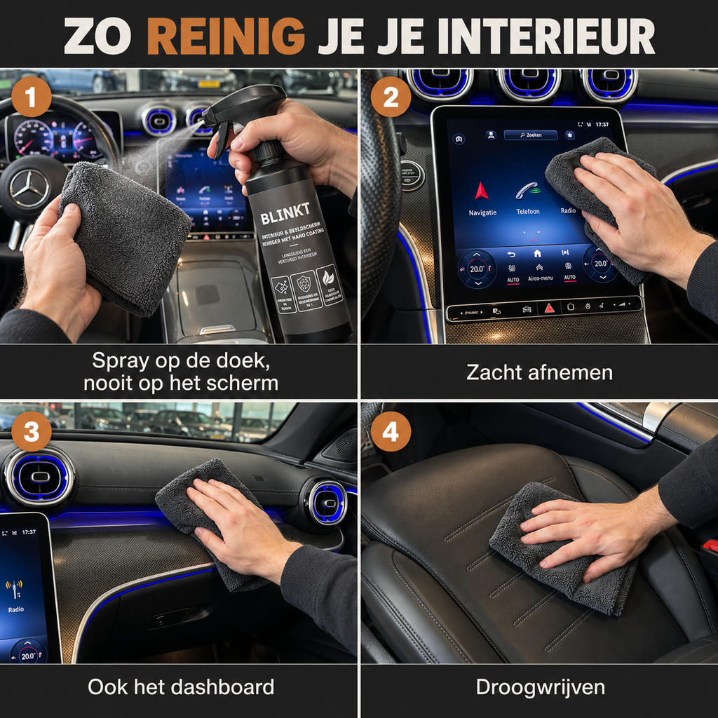 Interieurreiniger Auto met Nano Coating