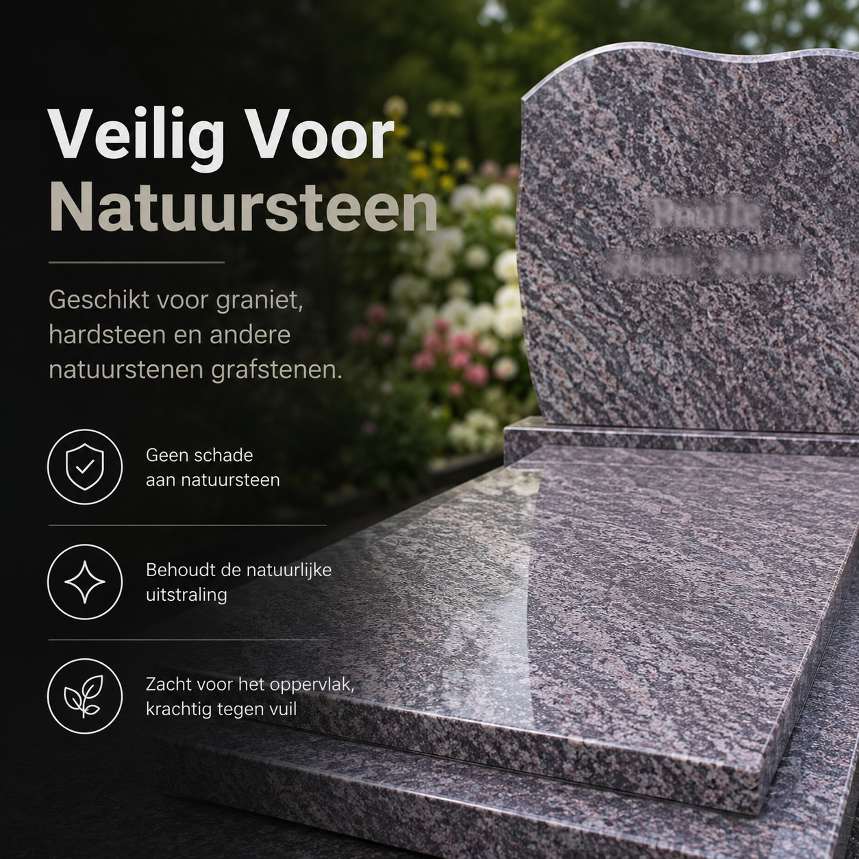 Grafsteen Reiniger met Nano Coating