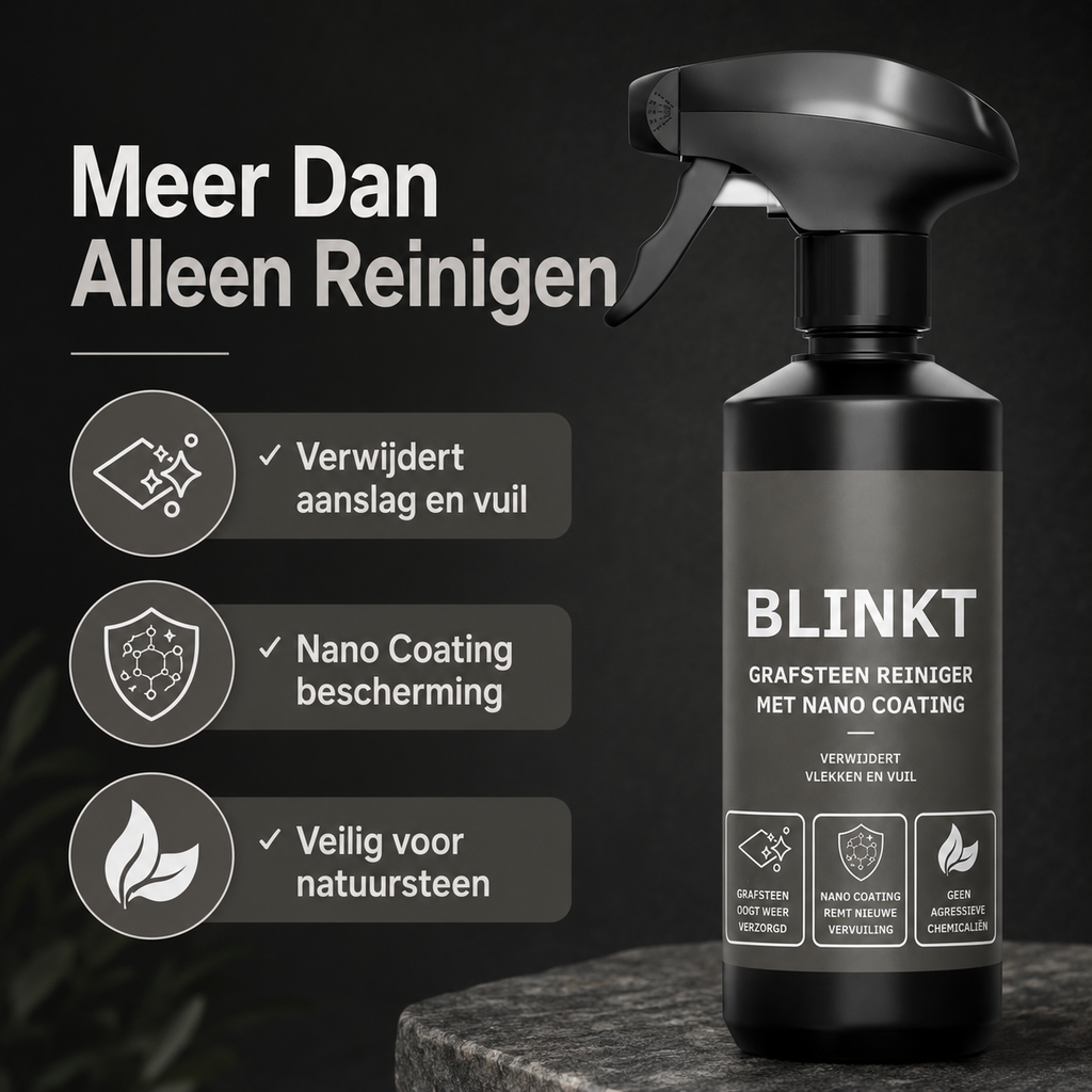 Grafsteen Reiniger met Nano Coating