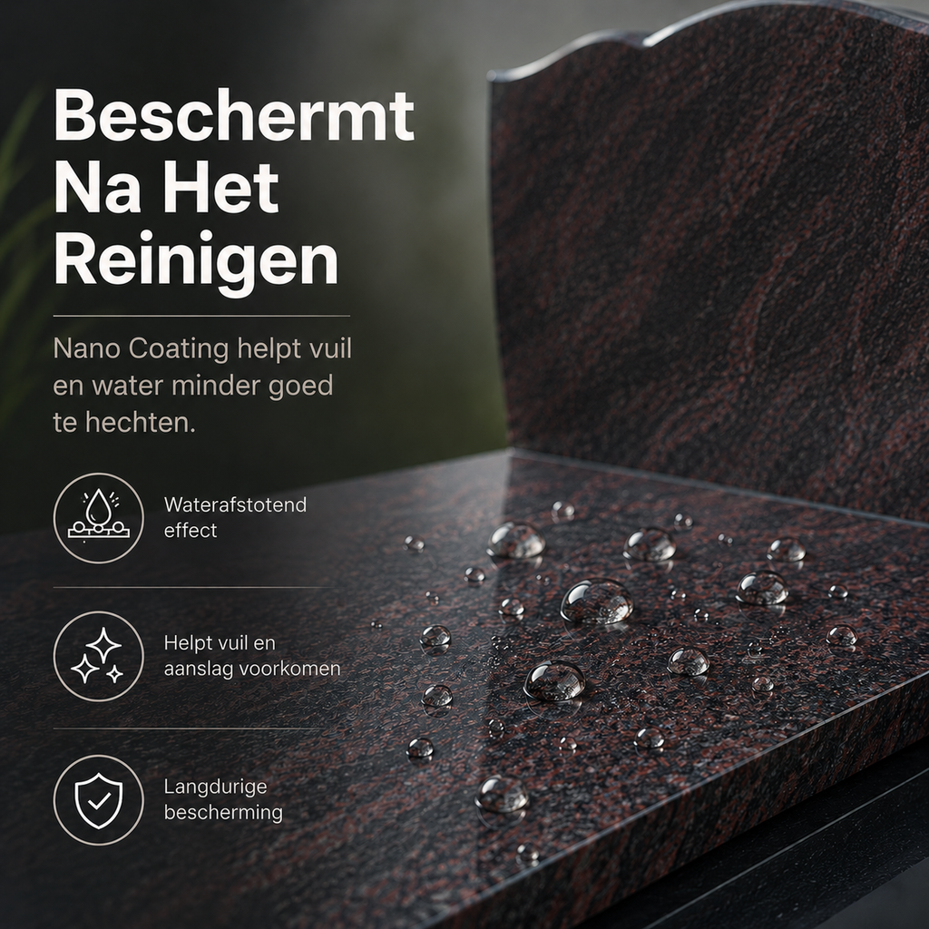 Grafsteen Reiniger met Nano Coating