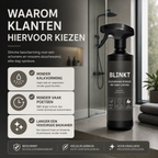 Douchewand Reiniger met Nano Coating