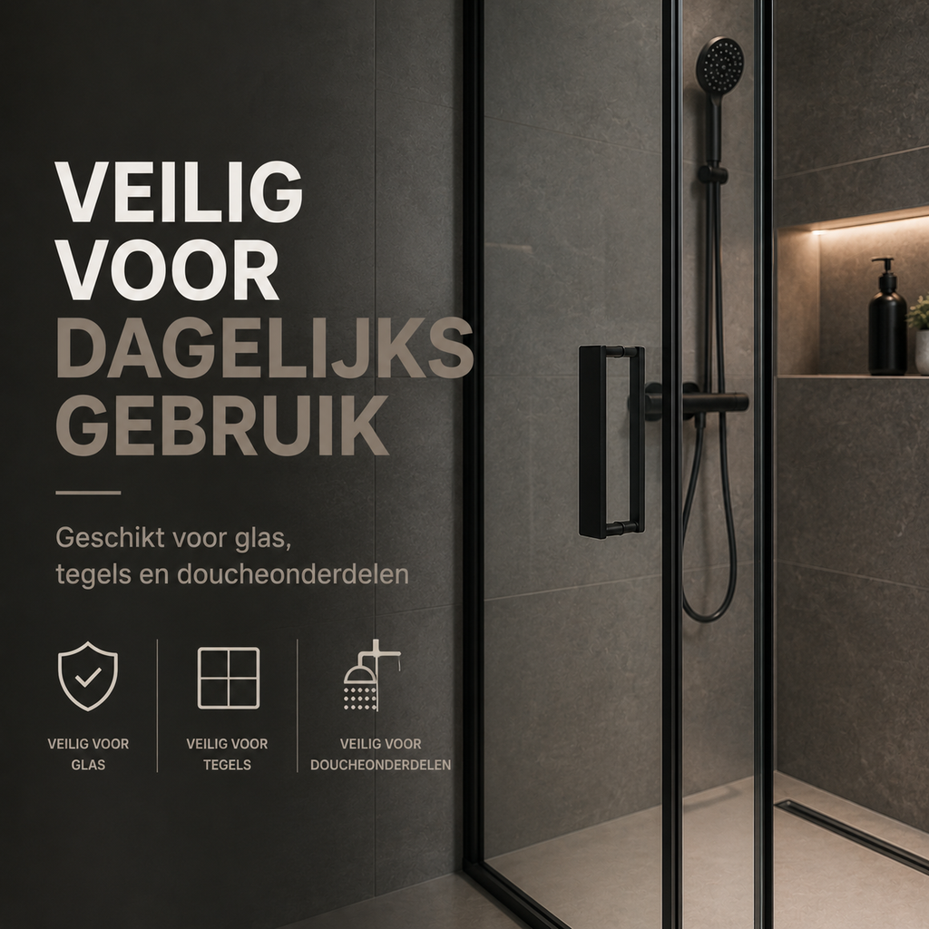 Douchewand Reiniger met Nano Coating