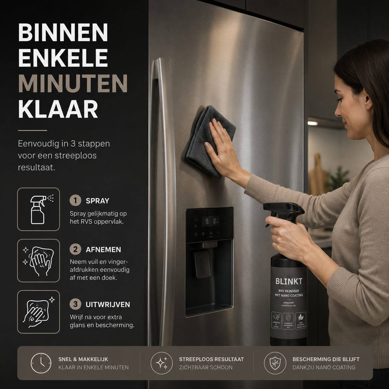 RVS Reiniger met Nano Coating