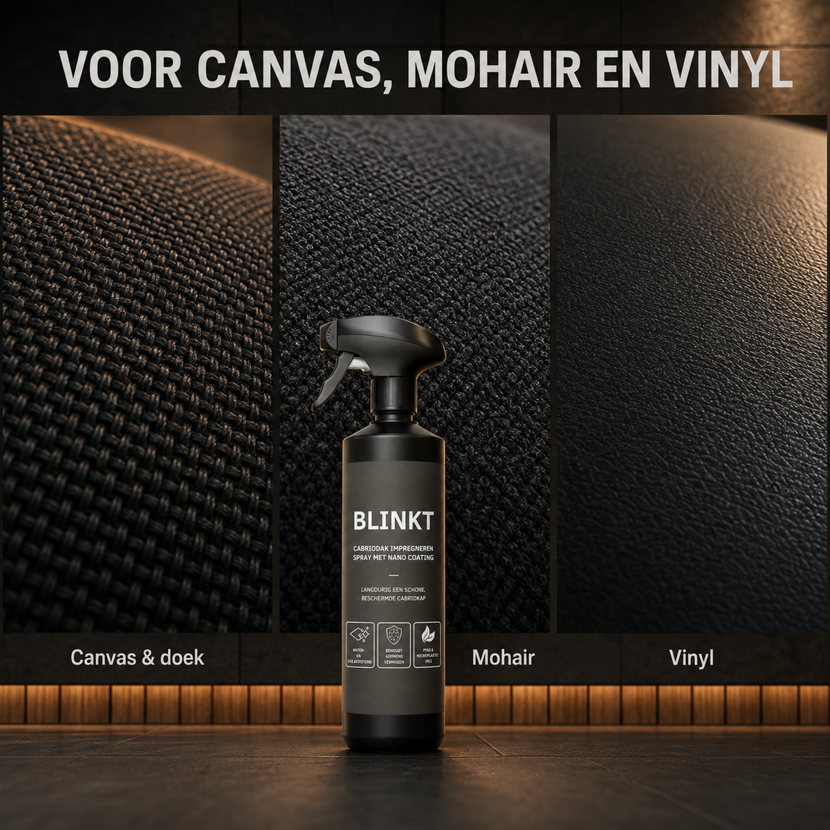 Cabriodak Impregneerspray met Nano Coating