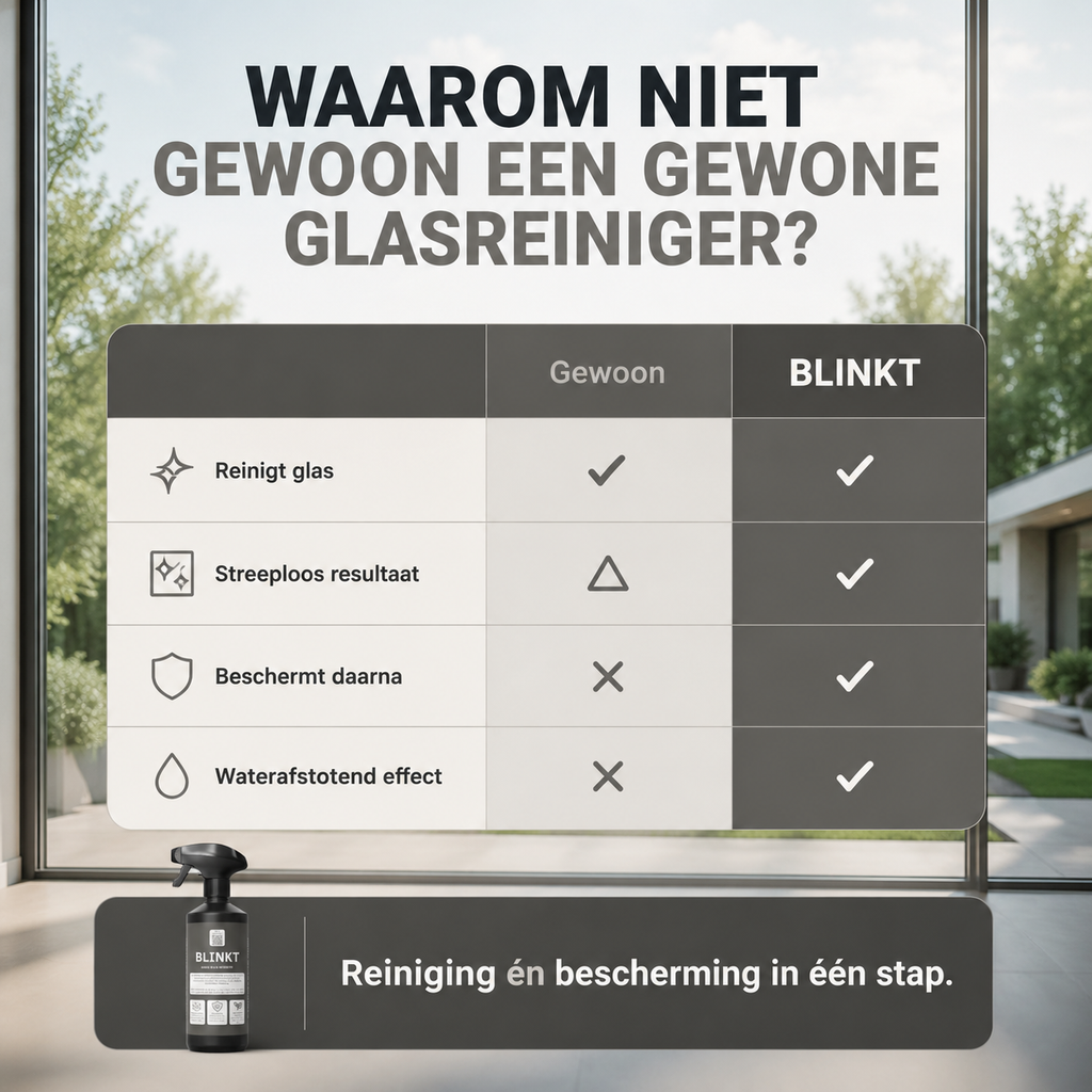 Glasreiniger met Nano Coating