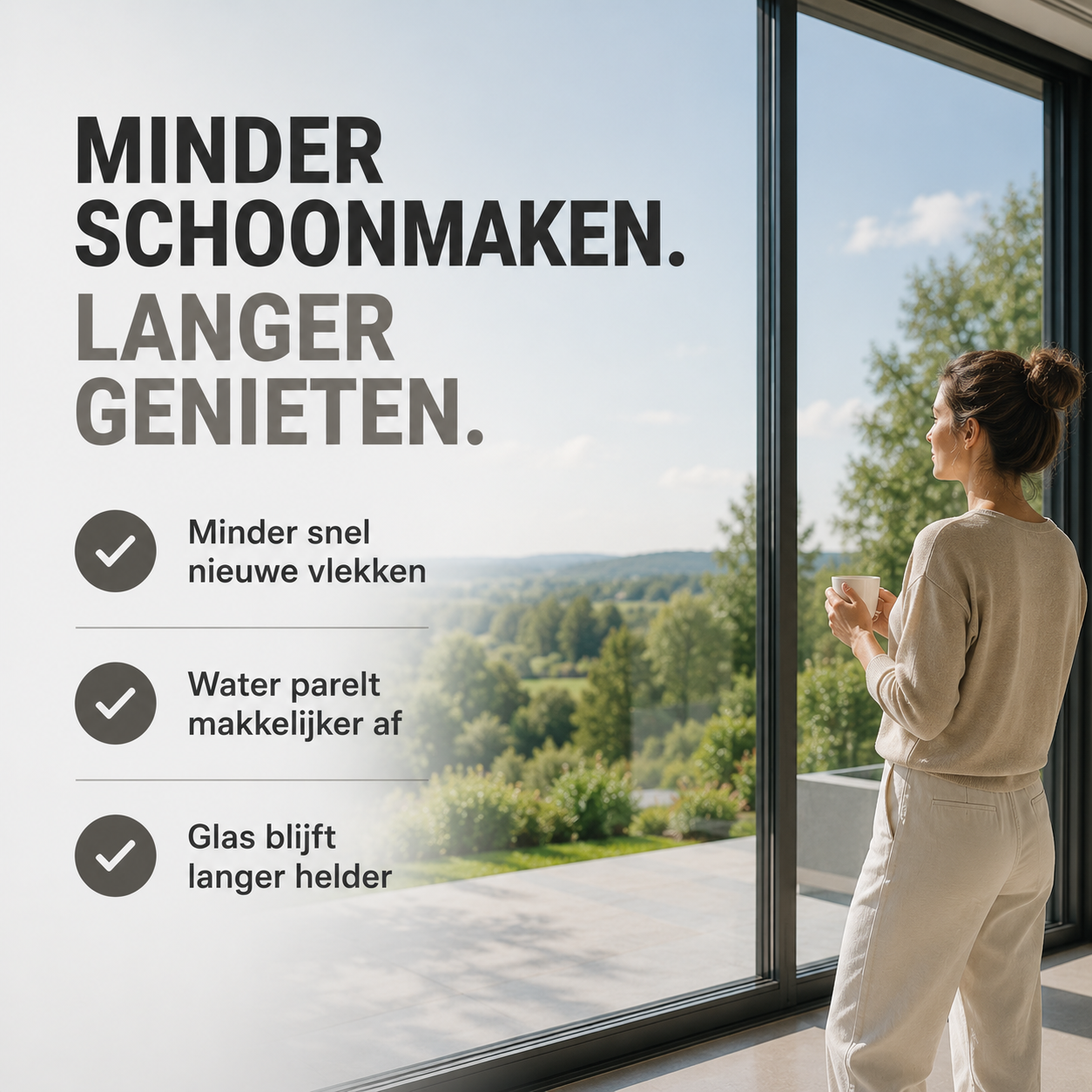 Glasreiniger met Nano Coating