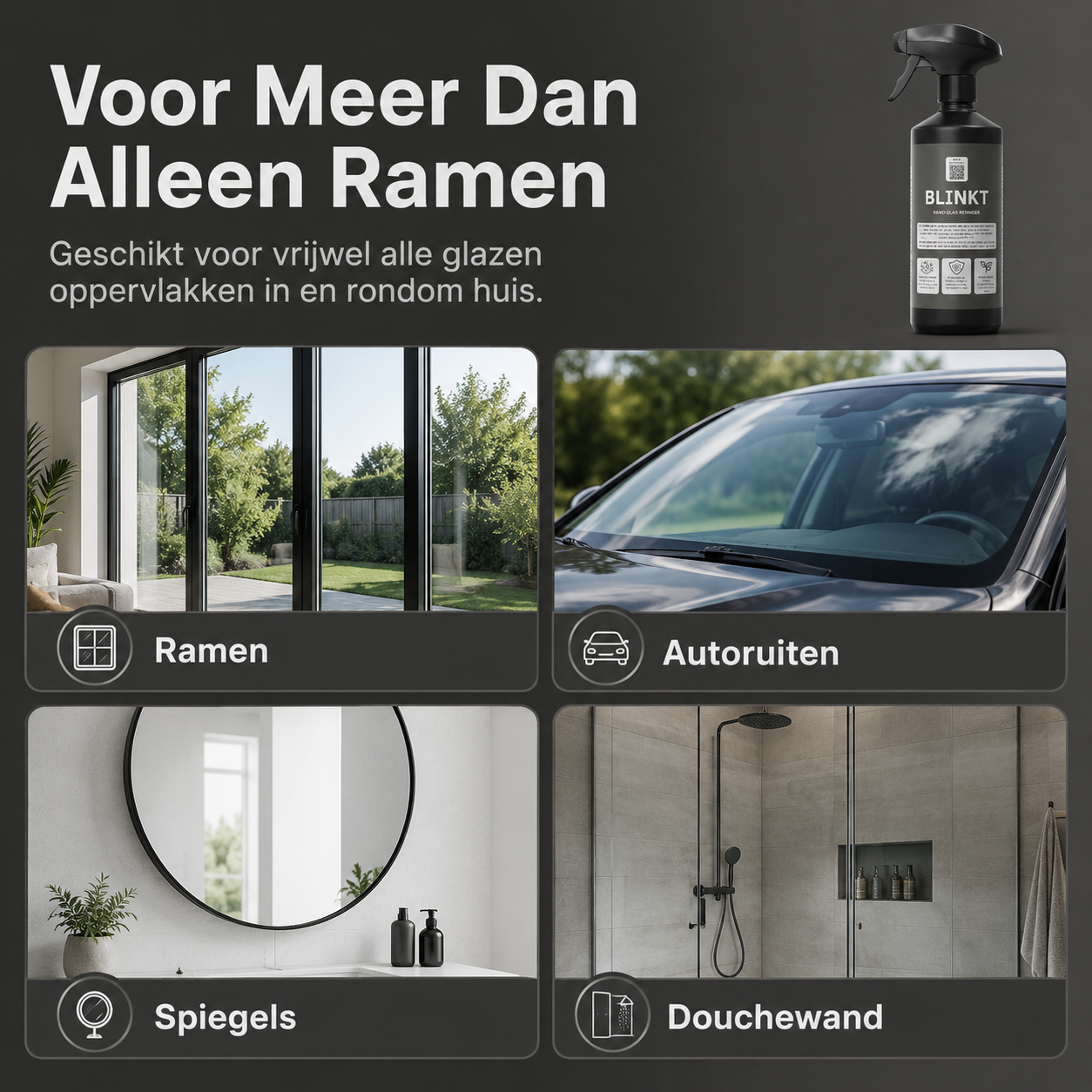 Glasreiniger met Nano Coating
