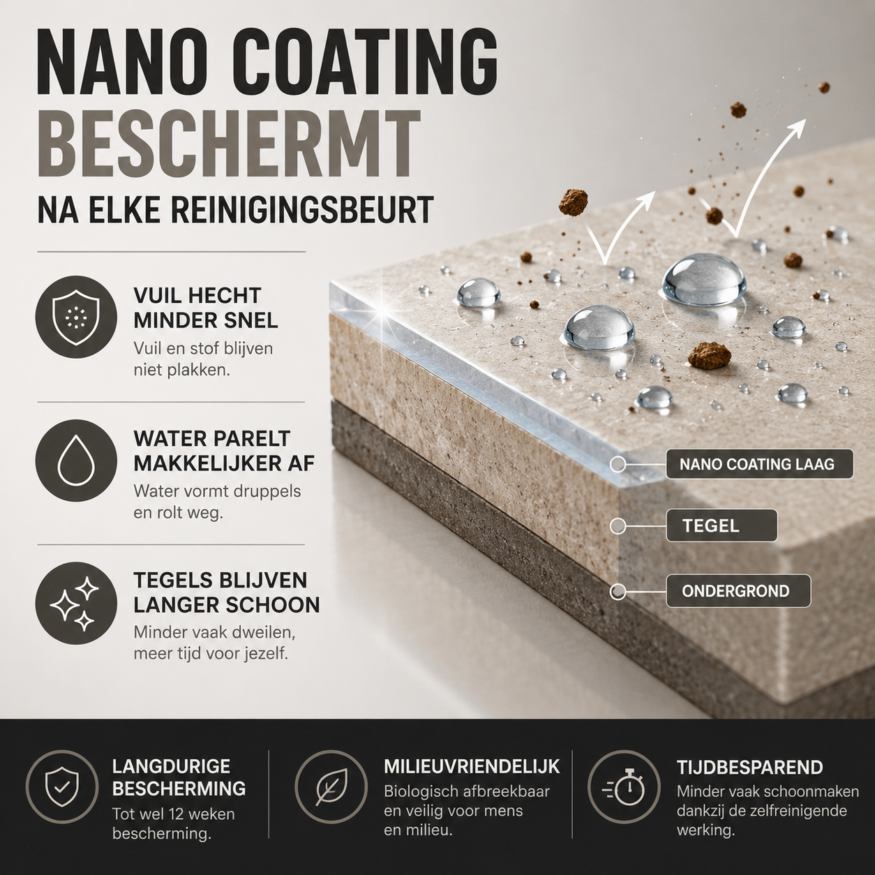 Tegelreiniger met Nano Coating