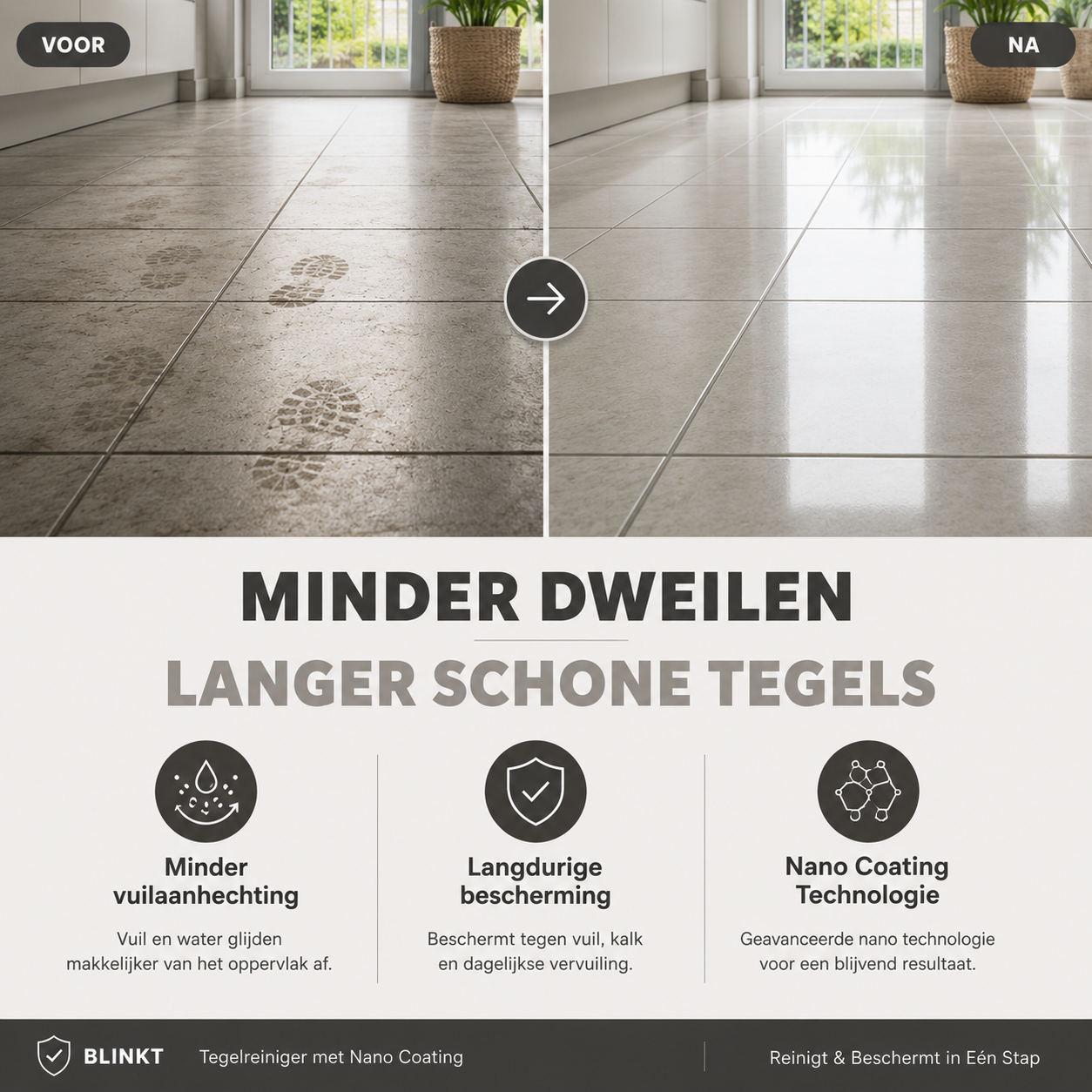 Tegelreiniger met Nano Coating