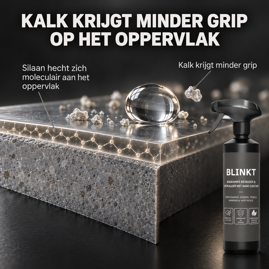 Badkamer Ontkalker met Nano Coating