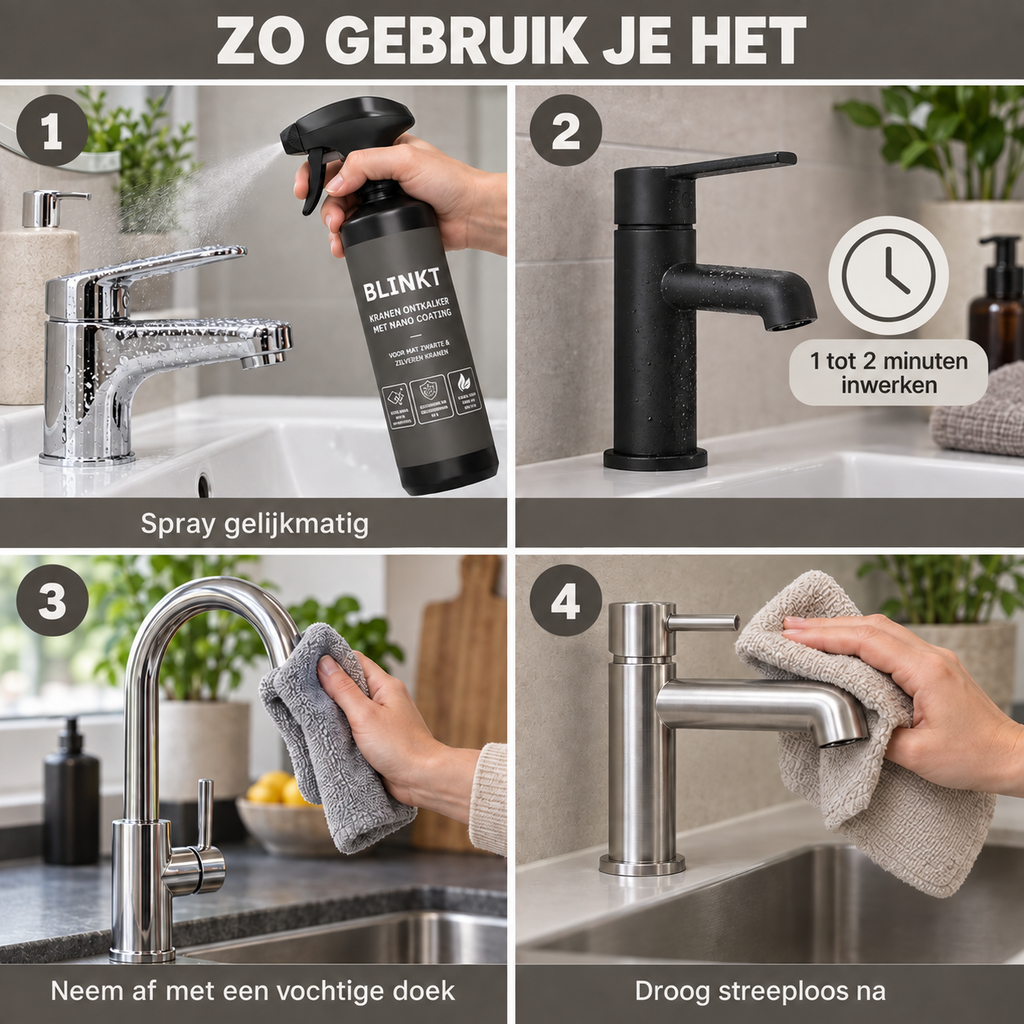 Kraan Ontkalker met Nano Coating