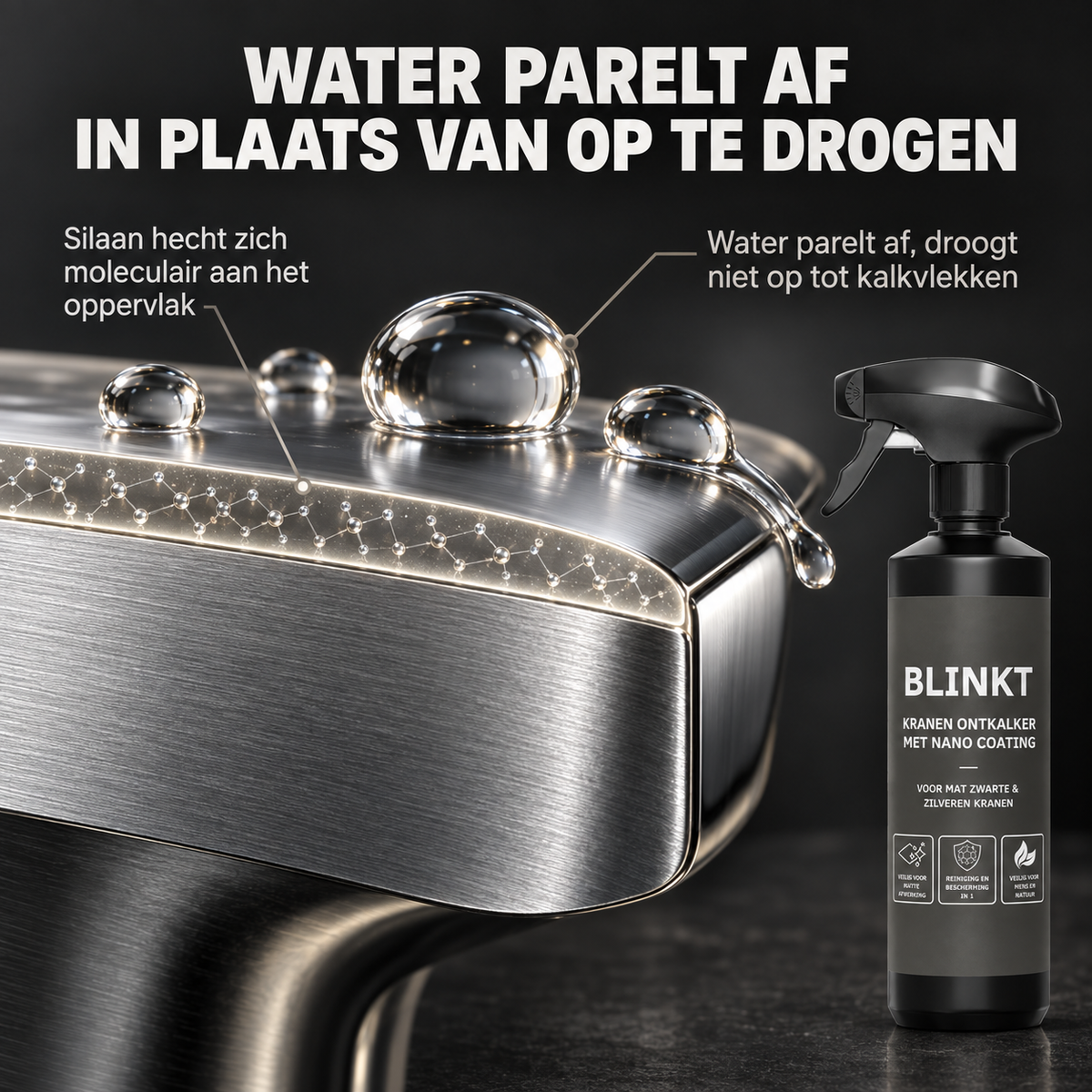 Kraan Ontkalker met Nano Coating