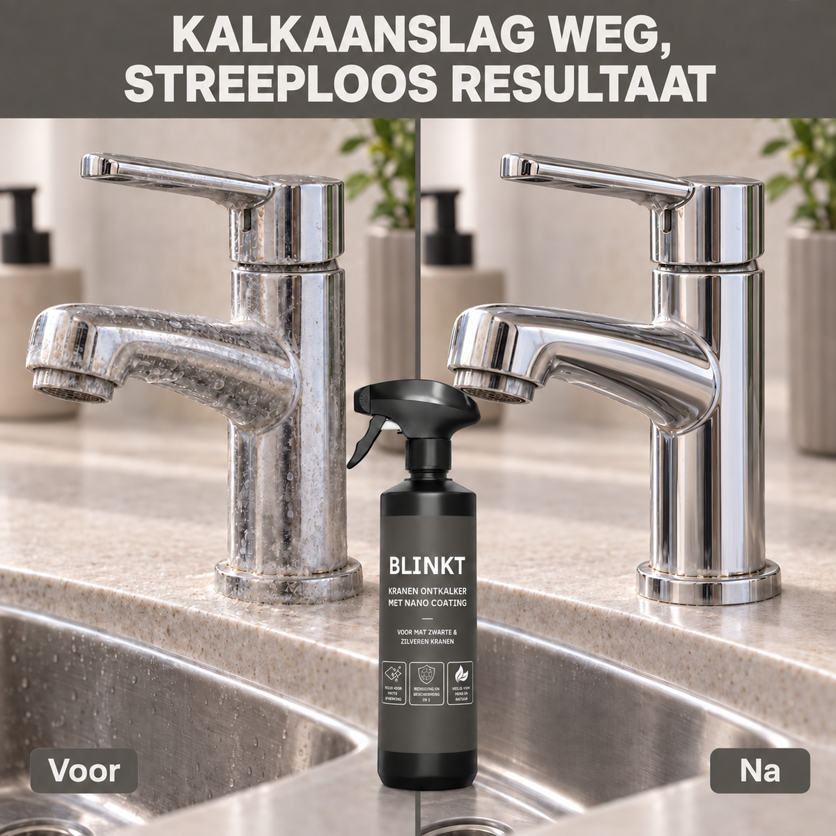 Kraan Ontkalker met Nano Coating