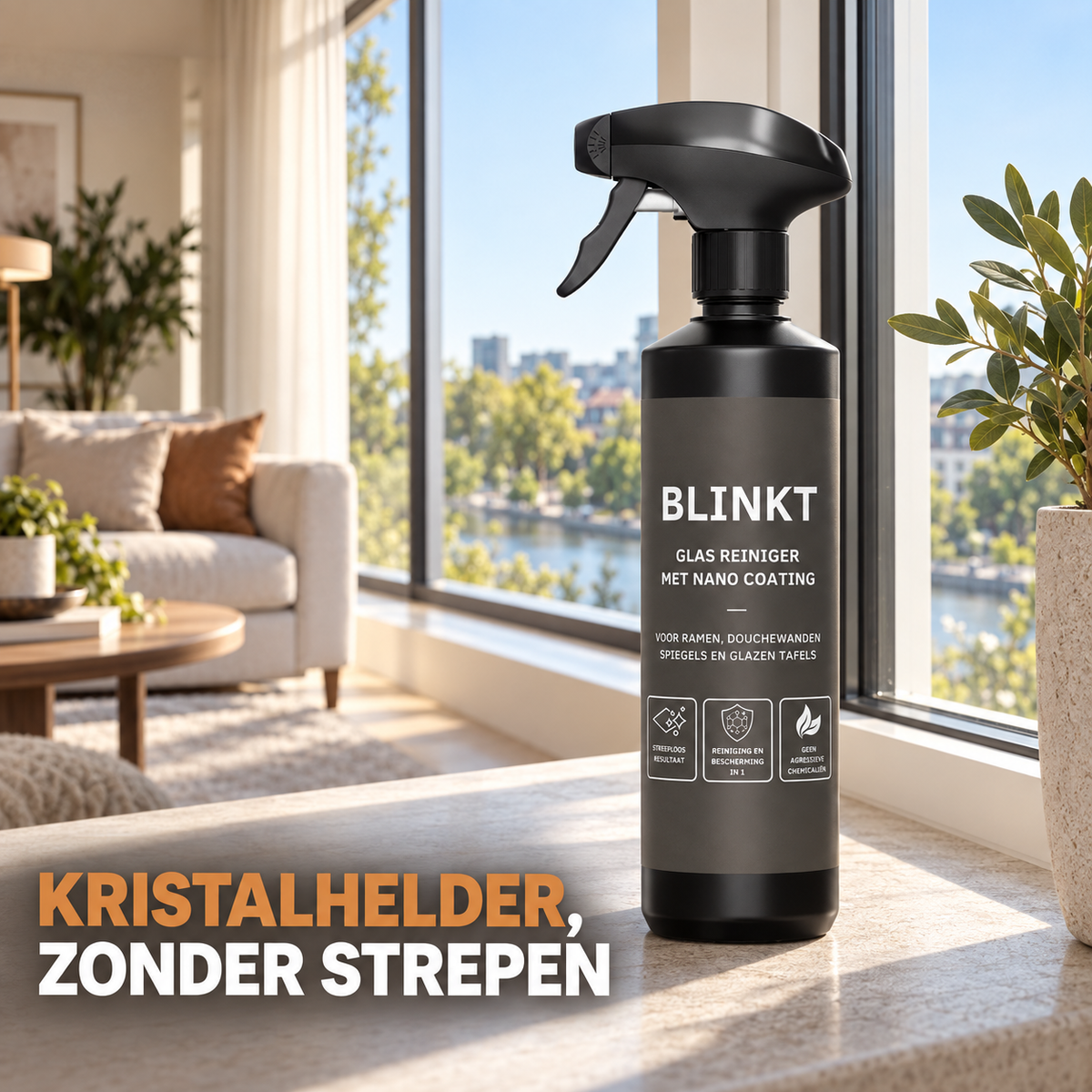 Glasreiniger met Nano Coating