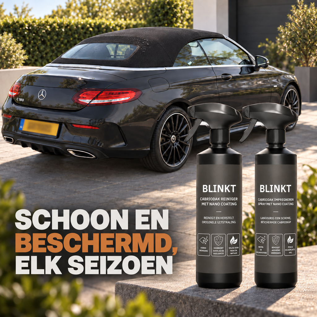 Cabriodak Reinigen en Impregneren Set met Nano Coating