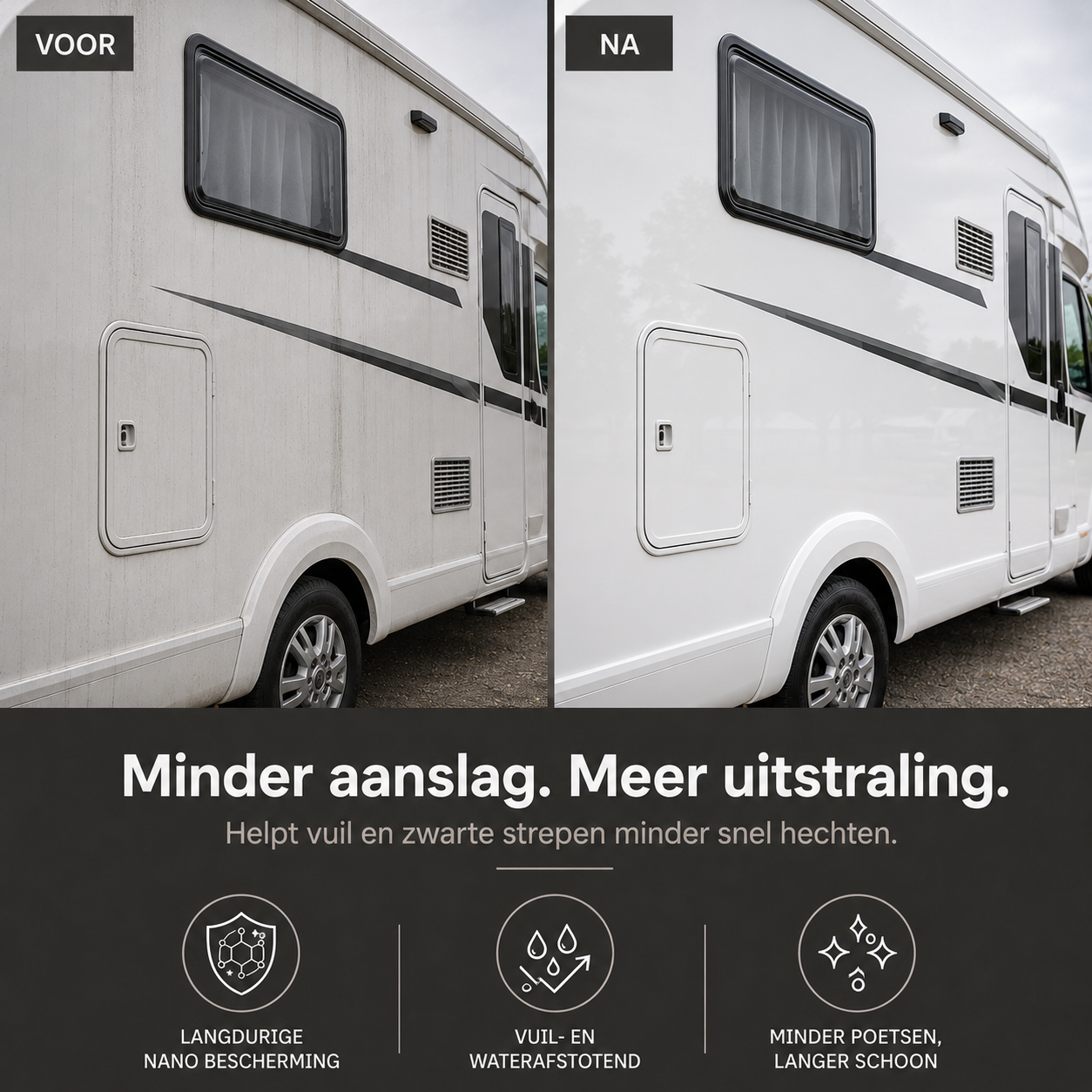 Streeploos resultaat na wassen