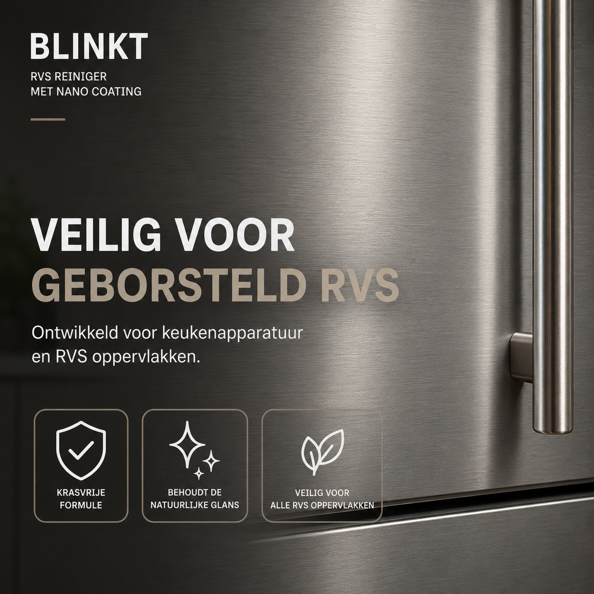 RVS Reiniger met Nano Coating – detailfoto 1