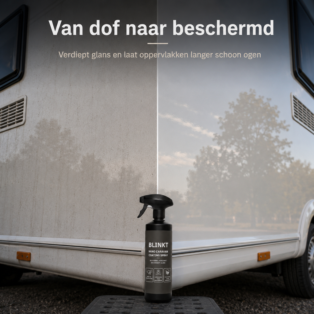 blinkt caravan coating spray - van dof naar beschermd