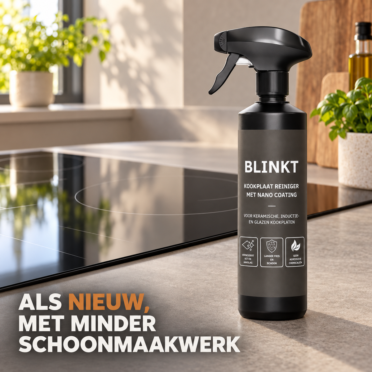 Kookplaat Reiniger met Nano Coating