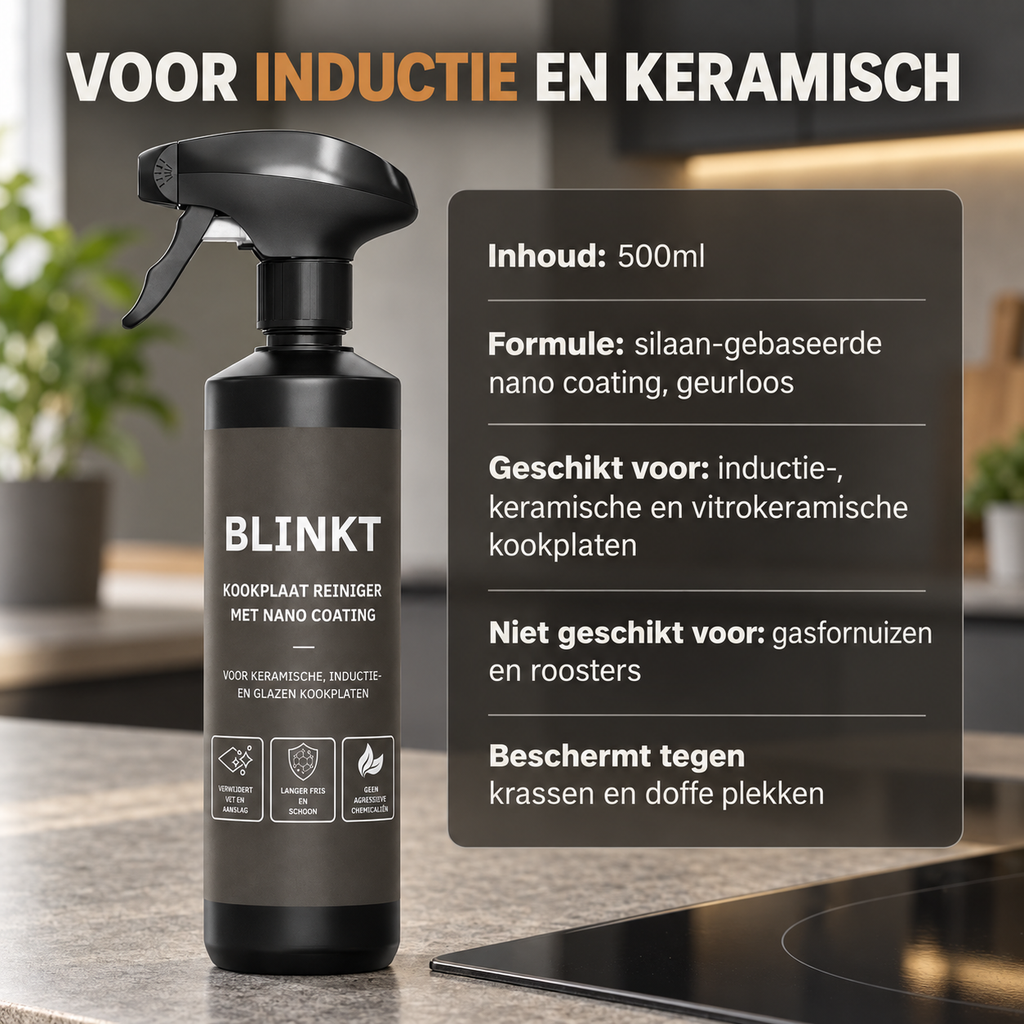 Kookplaat Reiniger met Nano Coating