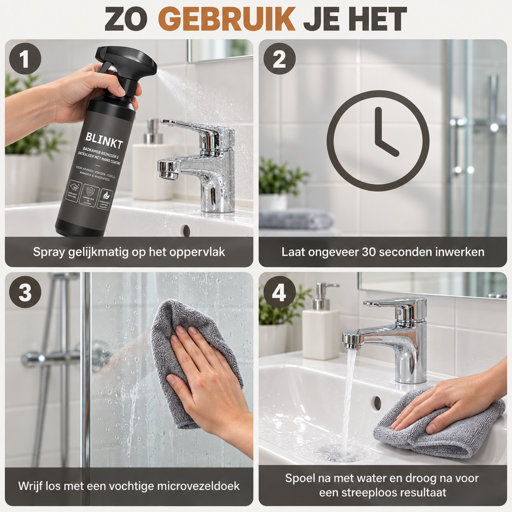 Badkamer Reiniger met Nano Coating