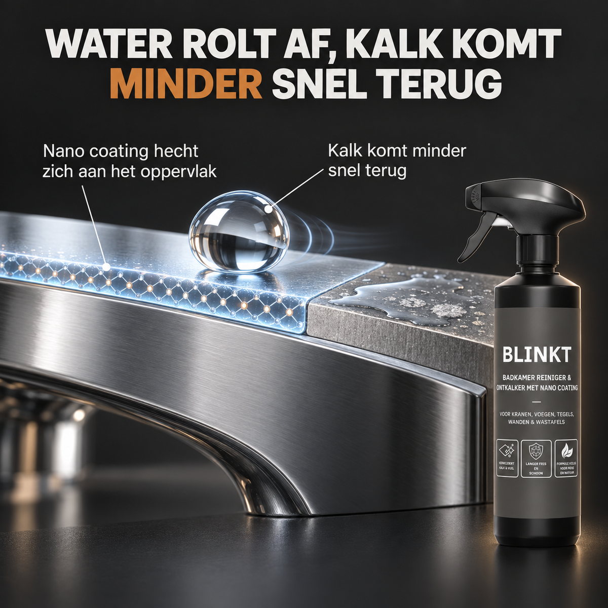Badkamer Reiniger met Nano Coating