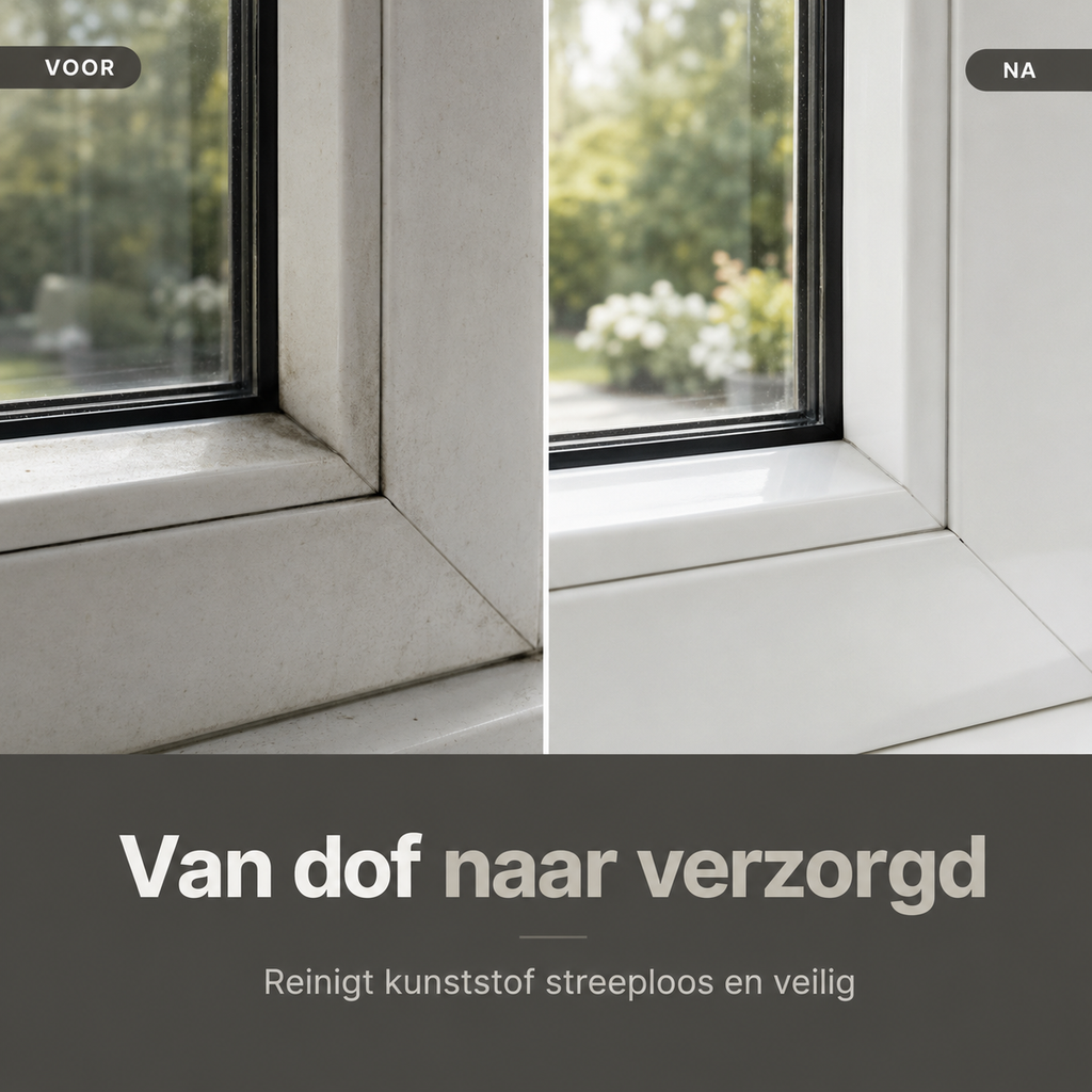 kunststof reiniger - kozijn van dof naar verzorgd