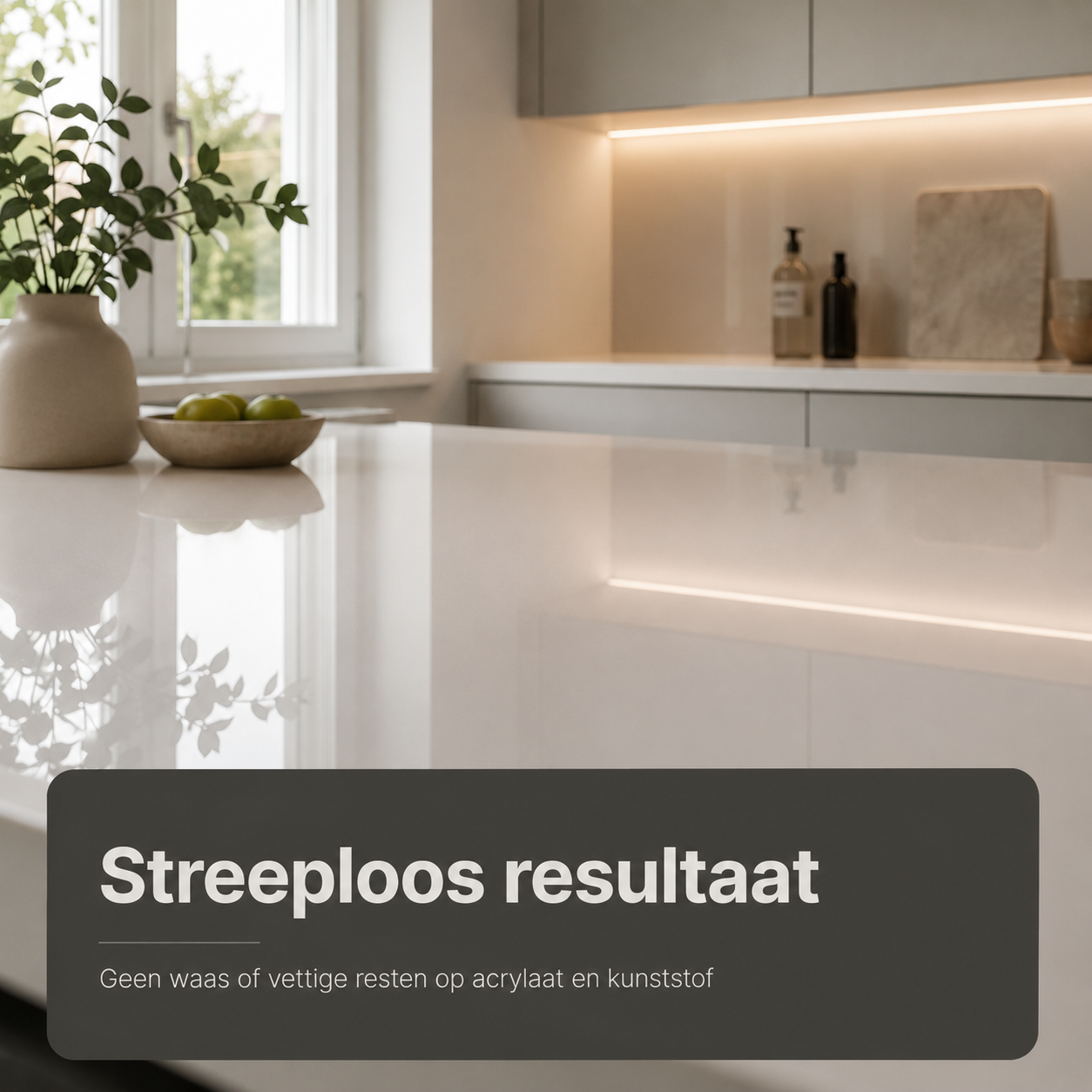 kunststof reiniger zorgt voor streeploos resultaat