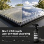 lichtkoepel reiniger resultaat blinkt
