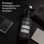 premium verzorging voor kunststof en acrylaat blinkt