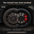 van remstof naar strak resultaat dankzij de velgenreiniger